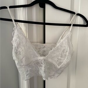 Free people white lace bralette
